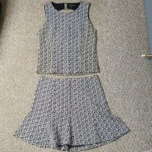 Banana Republic Black and White Knit Two-piece